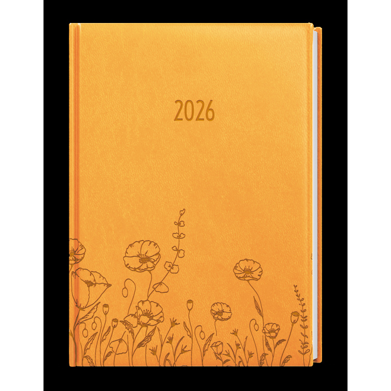 Diář VIVELLA s ražbou A5 - týdenní / okrová Louka