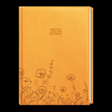 Diář VIVELLA s ražbou A5 - týdenní / okrová Louka