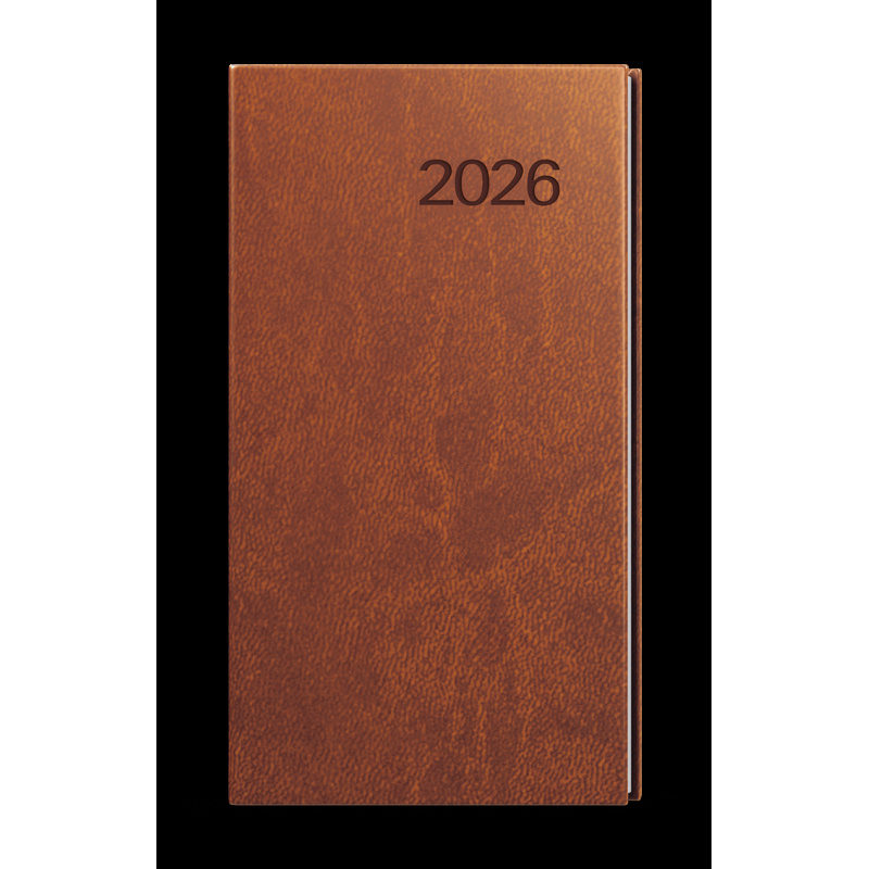 Diář VIVELLA - týdenní kapesní / hnědá