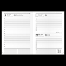 Diář VIVELLA s ražbou - B6 / denní / petrolejová / kolo