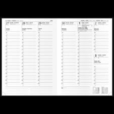 Diář VIVELLA - A4 / týdenní / černá