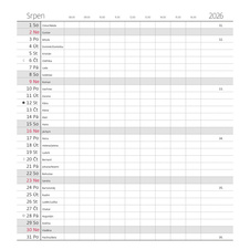 Diář kapesní LAMINO - měsíční / design 2