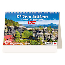 Kalendář stolní - Křížem krážem ČR / S23