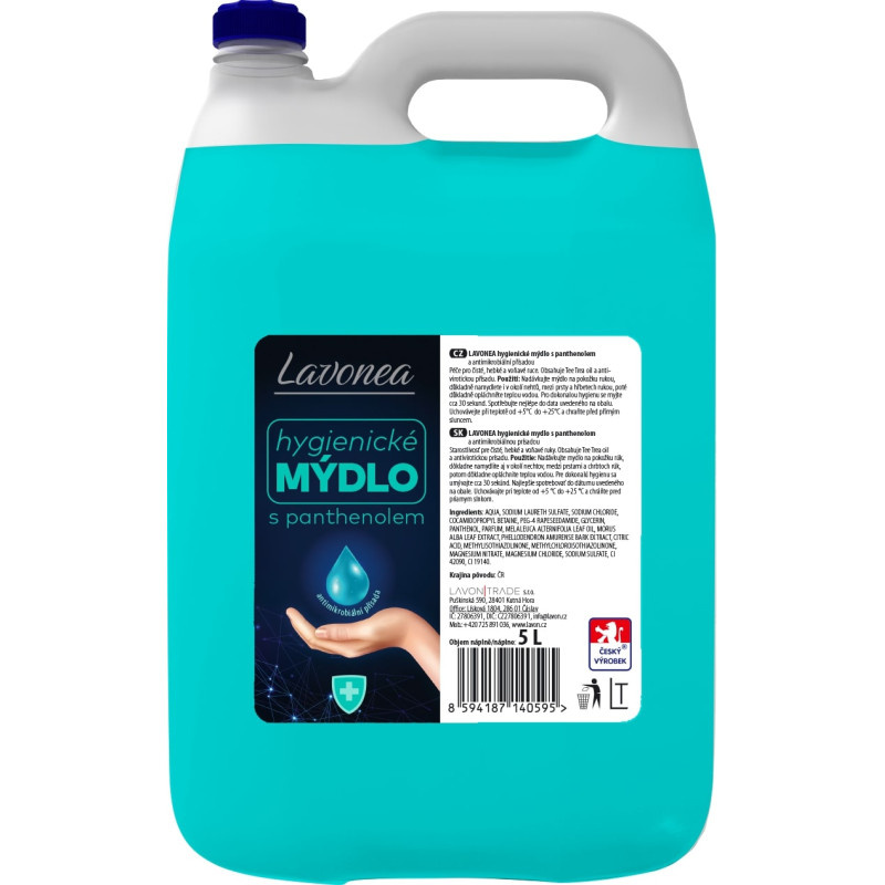 Mýdlo tekuté LAVONEA s panthenolem - 5 l