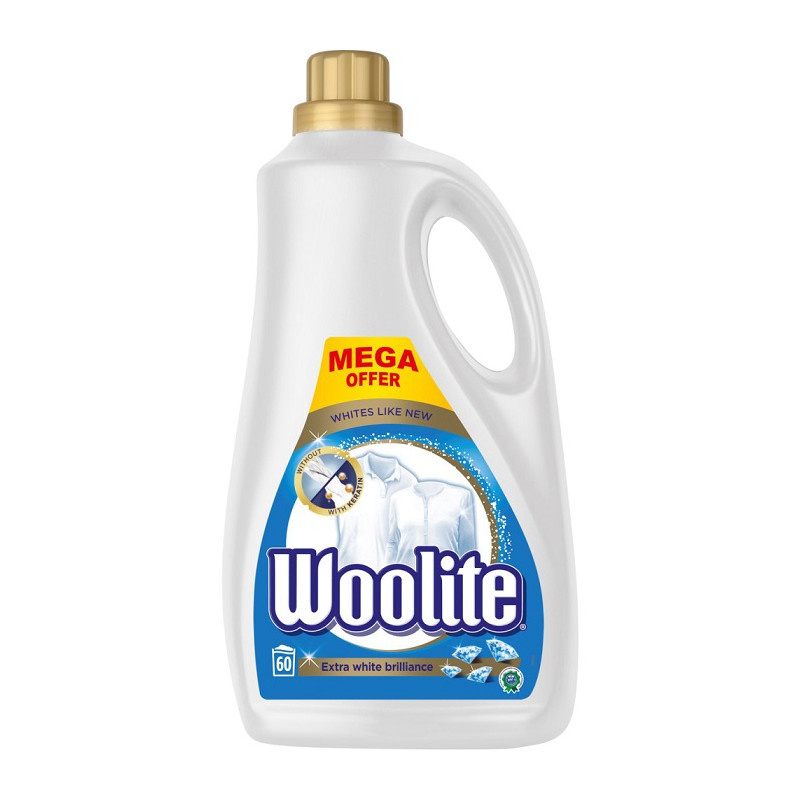 Woolite prací gel Zářivá bělost 3,6l / 60 dávek