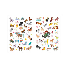 Třpytivé samolepky - Koně