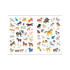 Třpytivé samolepky - Koně