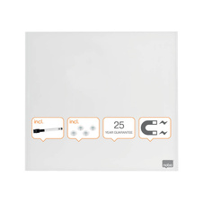 Tabule magnetické skleněné Diamond - 45 x 45 cm / bílá