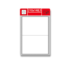 Print etikety A4 pro laserový a inkoustový tisk - 210 x 148,5 mm / snímatelné