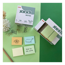 Samolepicí bločky Stick´n by Hopax FSC - 38 x 51 mm / 12 x 100 l / mix pastel