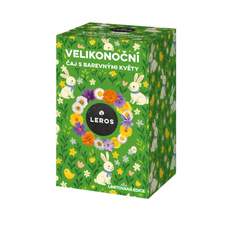 Čaj LEROS Velikonoční čaj s barevnými květy 20 x 1,4 g