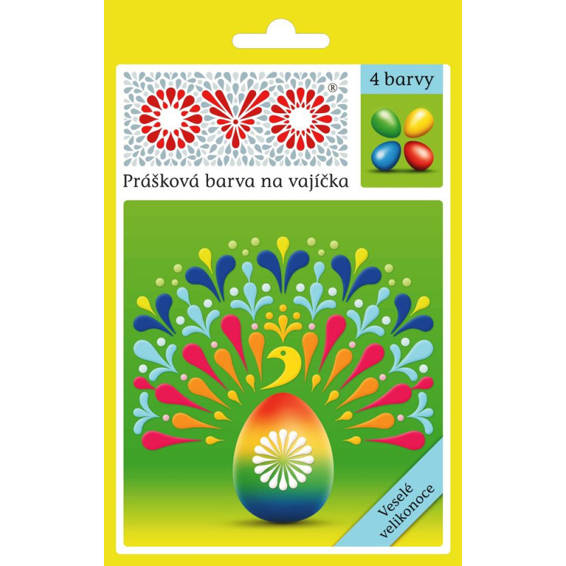 Práškové barvy na vajíčka OVO® - sada / 4 barvy