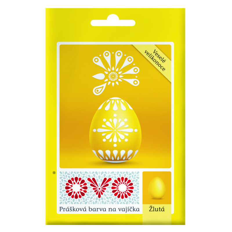 Prášková barva na vajíčka OVO® - žlutá
