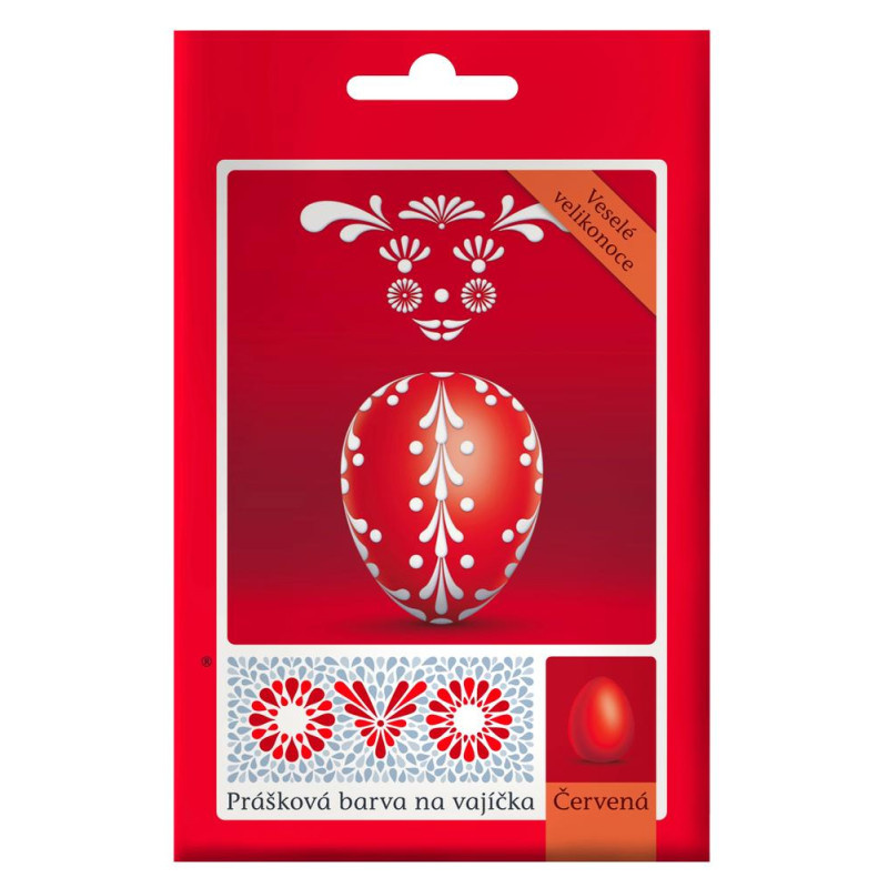 Prášková barva na vajíčka OVO® - červená