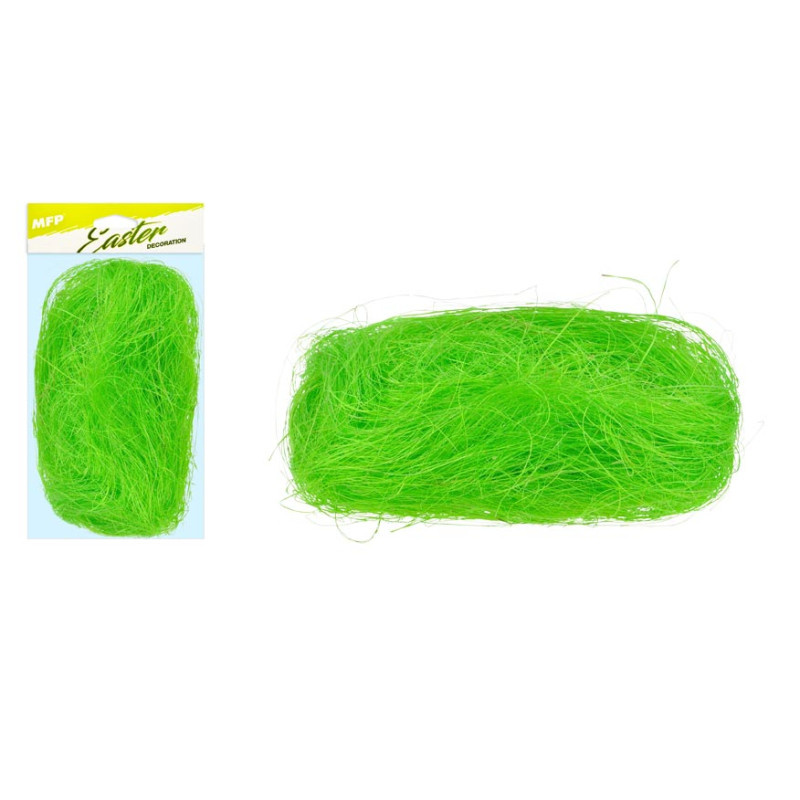 Dekorační sisal 20g / světle zelený