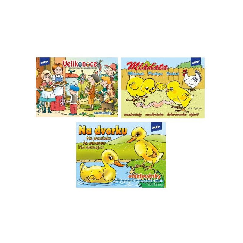 Velikonoční omalovánky - A5 / mix motivů