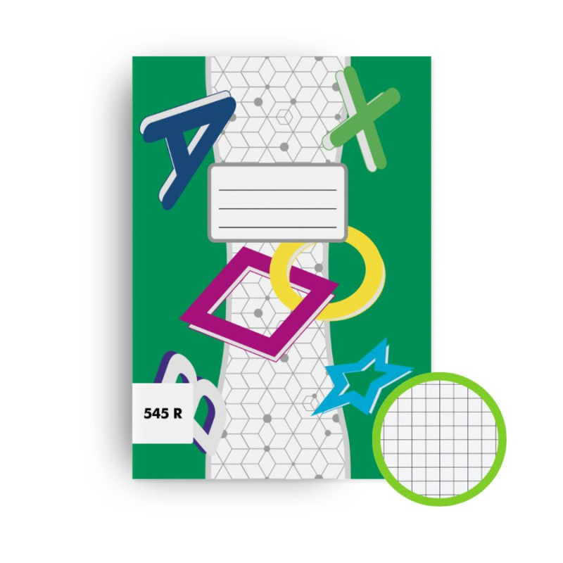 Sešity školní ECONOMY 40 listů - A5 / čtvereček / 545