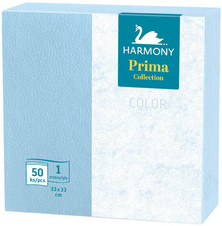 Harmony Color papírové ubrousky modré 1-vrstvé 33 x 33 cm 50ks