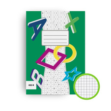 Sešity školní ECONOMY 20 listů - A4 / čtvereček / 425