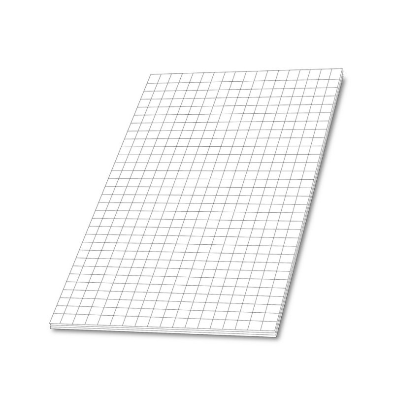 Blok šitý recyklovaný - A4 / čtvereček