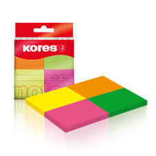 Samolepicí bločky Kores Multicolor - 40 mm x 50 mm / 4 ks