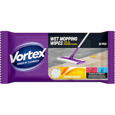 Vlhčené ubrousky Vortex na vytírání - Citrus / 15 ks