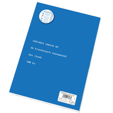 Náhradní vložka do kroužkových bloků Karis A4 - čistý / 100 l