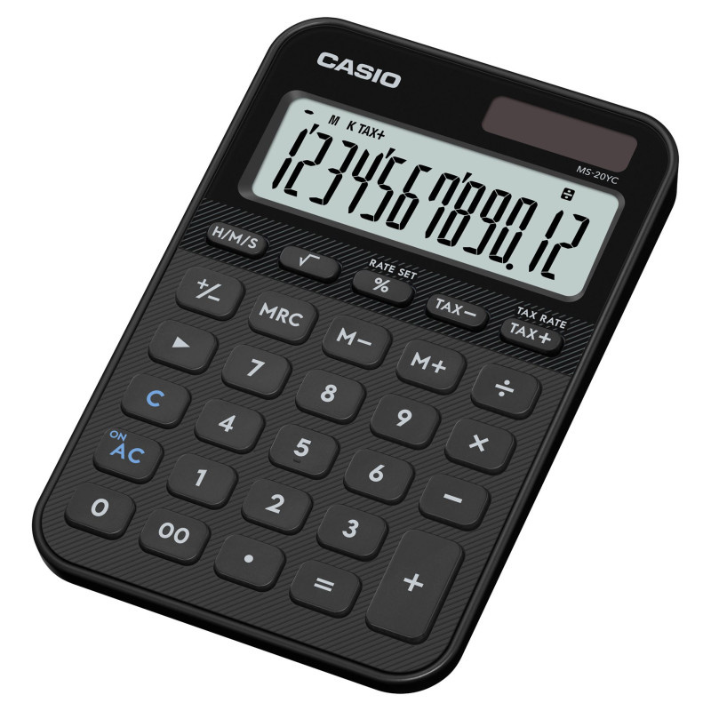 Kalkulačka Casio MS 20 YC - 12 míst / černá