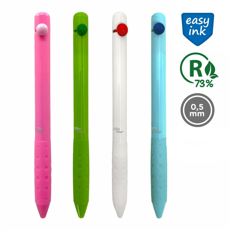Kuličkové pero SPOKO ReLeaf Bubbles - barevný mix