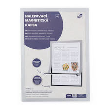 Kapsa nalepovací magnetická A5 - stříbrná