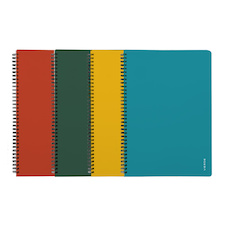 Blok kroužkový VERDE - A4 / linka / mix barev