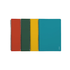 Blok kroužkový VERDE - A5 / linka / mix barev