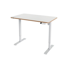 Výškově nastavitelný elektrický stůl Leitz Ergo – 120 x 70 cm / bílá