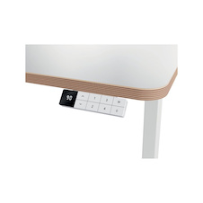 Výškově nastavitelný elektrický stůl Leitz Ergo – 120 x 70 cm / bílá