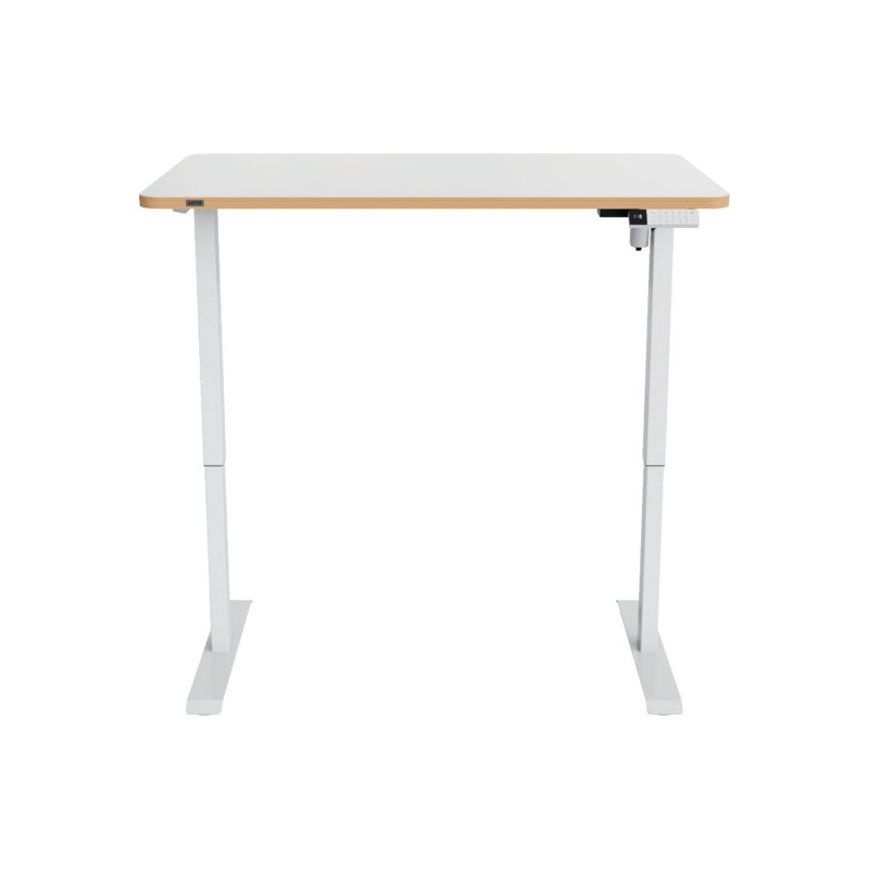Výškově nastavitelný elektrický stůl Leitz Ergo – 120 x 70 cm / bílá