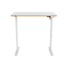 Výškově nastavitelný elektrický stůl Leitz Ergo – 120 x 70 cm / bílá