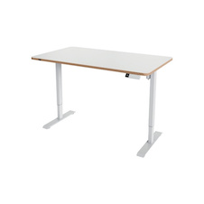 Výškově nastavitelný elektrický stůl Leitz Ergo – 140 x 80 cm / bílá