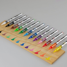 Popisovač akrylový Kores Kreative Marker selection - 12 barev