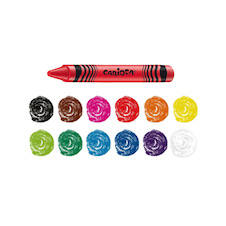 Voskové pastelky Carioca Maxi - 50 ks