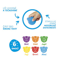 Voskové pastelky Baby Teddy - 12 ks / mix barev
