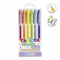 Gelový roller Carioca Fiorella - 6 ks / mix pastel