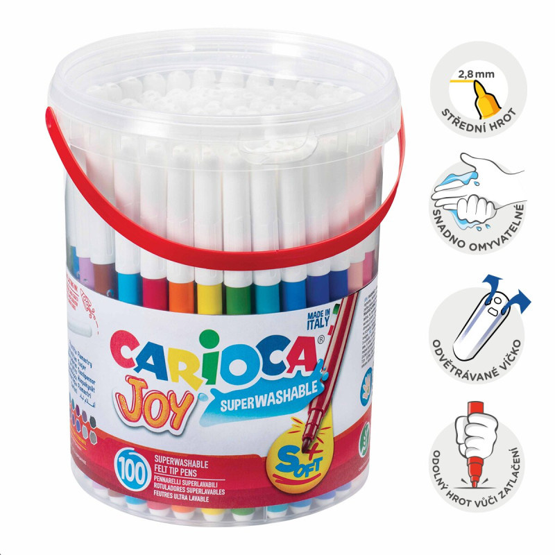 Popisovače Carioca Joy - 100 ks