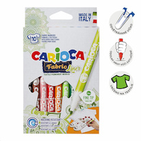 Popisovače Carioca na textil - 10 ks