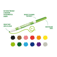 Popisovače Carioca na textil - 10 ks