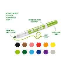 Popisovače Carioca na textil Maxi - 12 ks