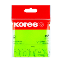 Samolepicí bloček Kores neon - oranžová