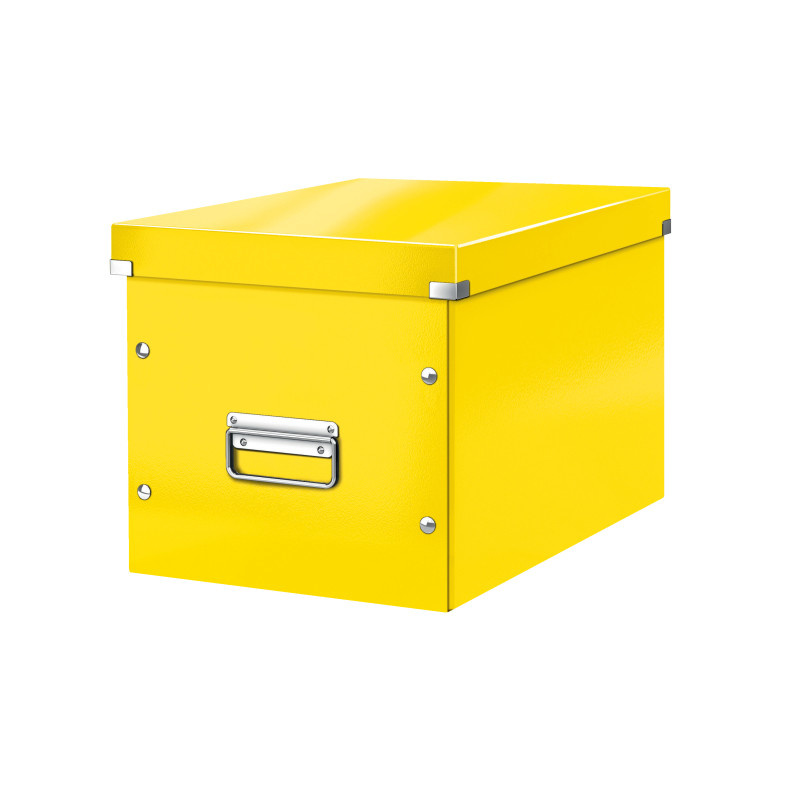 Čtvercová krabice Leitz Click&Store - velikost L (A4) / žlutá