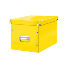 Čtvercová krabice Leitz Click&Store - velikost L (A4) / žlutá
