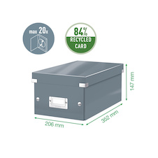 Krabice na DVD Leitz Click&Store - ledově modrá