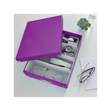 Organizační box Leitz Click&Store - velikost M / purpurová